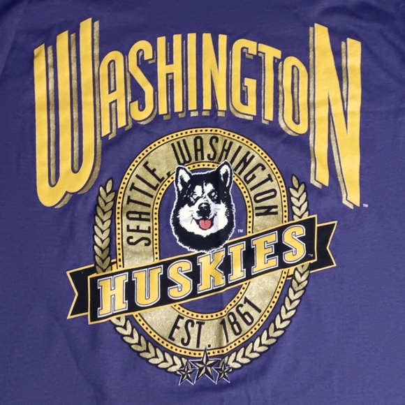 Nutmeg Other - vintage single stitch Washington Huskies t-shirt NEW nwt deadstock football